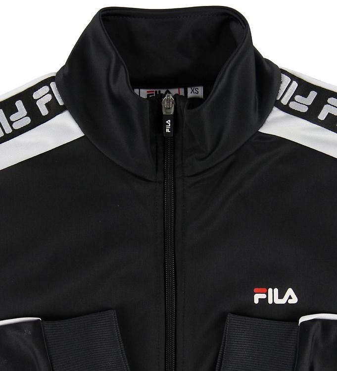 black fila track jacket