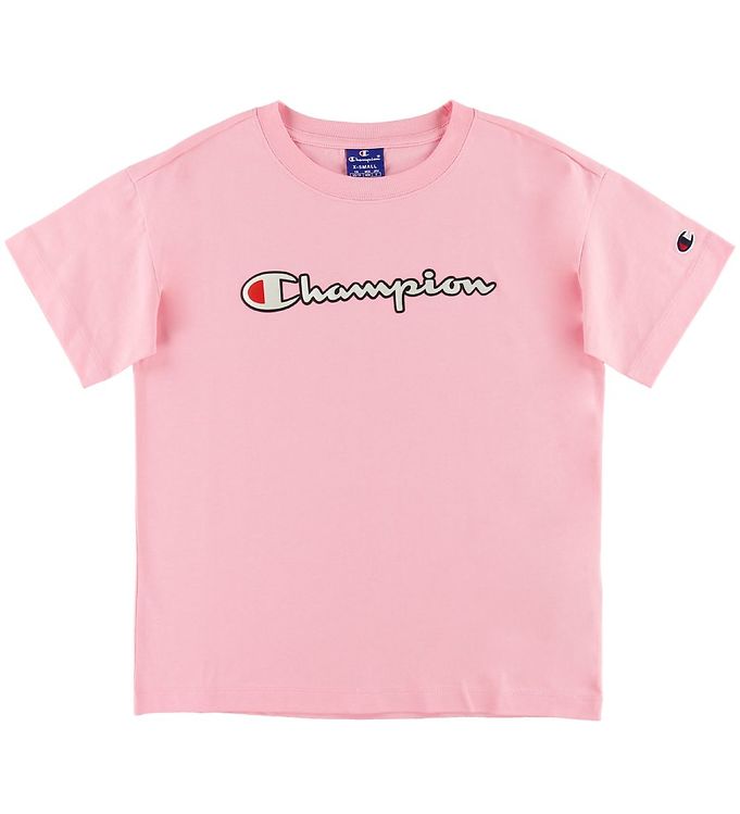 Champion Fashion T-shirt - Pink Logo Order Now