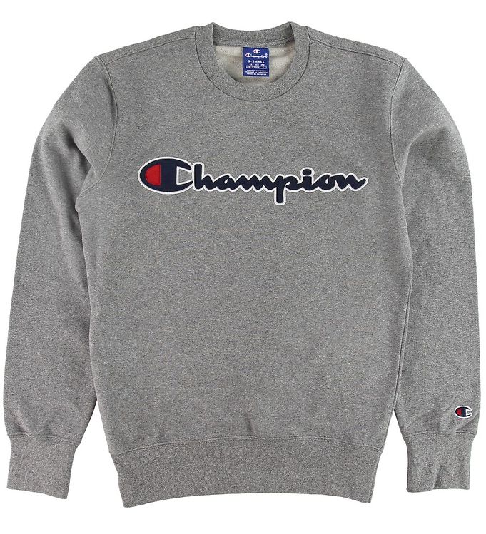 Champion Sweatshirt - Grey Melange w. Logo