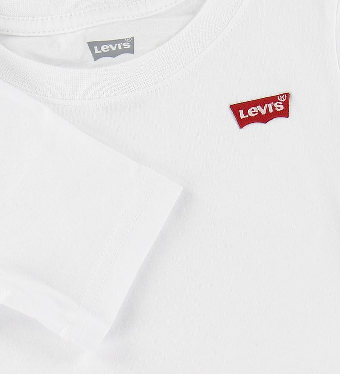 Levis T-shirt - White w. Logo » Fast and Cheap Shipping