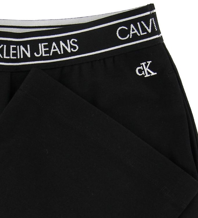 Calvin Klein Waistband Wide Punto Pants - Black » Cheap Shipping