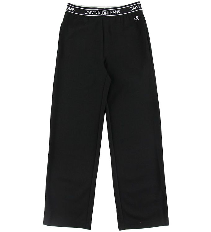 Calvin Klein Waistband Wide Punto Pants - Black » Cheap Shipping