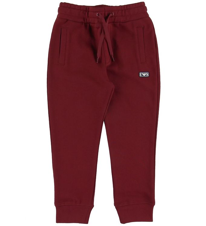 Emporio Armani Sweatpants - Dark Red » Quick Shipping