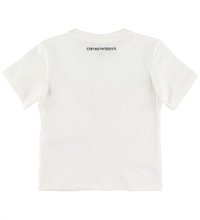 Emporio Armani T-shirt - White w. Sequins » Fast Shipping