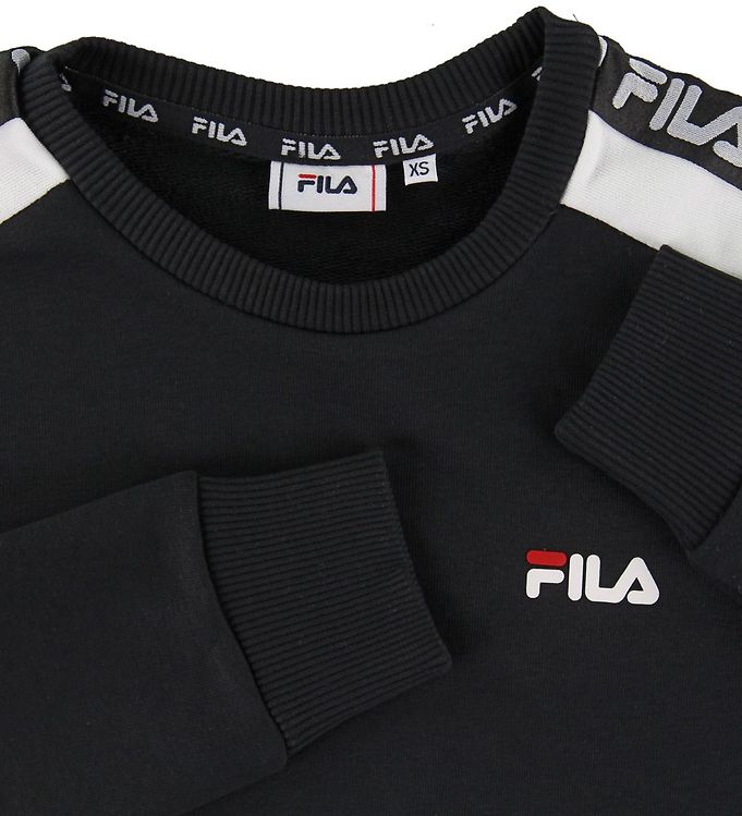 Fila Sweatshirt Crew Black/White » Cheap Delivery