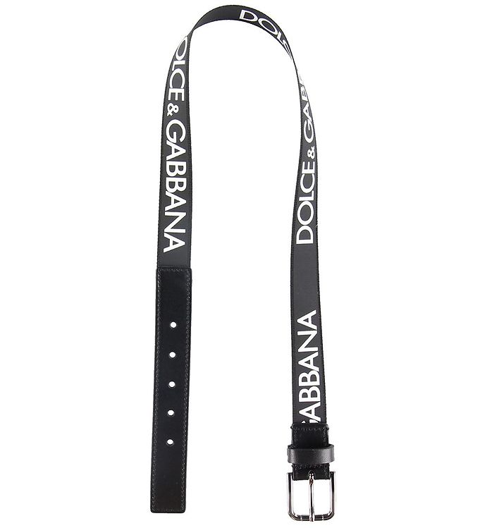 Dolce & Gabbana Belt - Black w. Text » Fast and Cheap Shipping