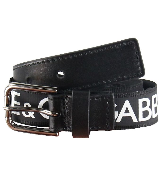 Dolce & Gabbana Belt - Black w. Text » Fast and Cheap Shipping