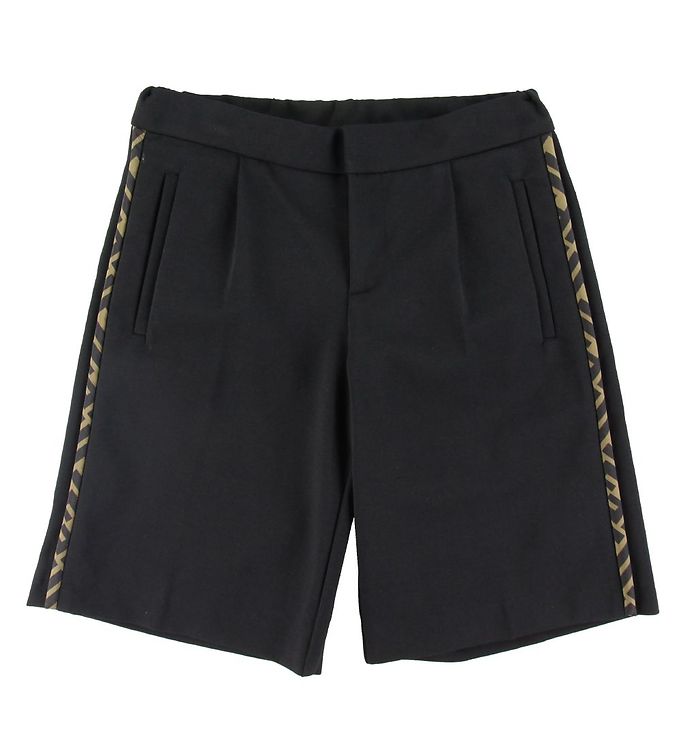 Fendi Shorts Black w. Logo Cheap Delivery KW IE