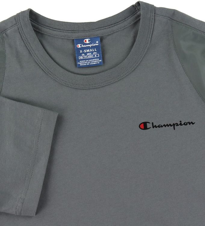 ruimte Eindeloos Kruiden Champion Fashion T-Shirt- Grey w. Patches » Prompt Shipping