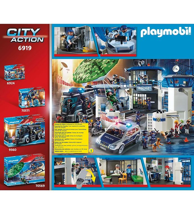 Playmobil City Action tente de jeu commissariat de police - 145 x