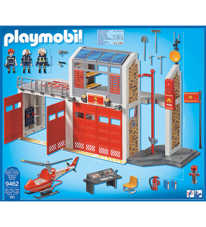 Uplifted Wreck Koncession Playmobil City Action - Large Fire Station - 94627 - 181 Parts