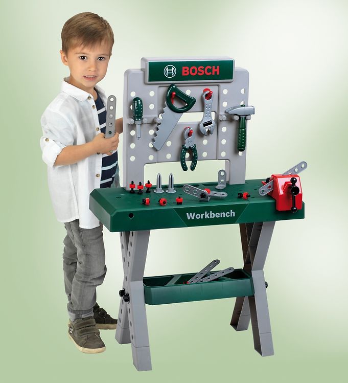 Traditie Verouderd Gorgelen Bosch Mini Werkbank - 92x51x30 - Speelgoed - Groen/Grijs