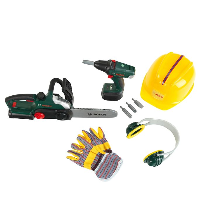 Bosch Mini Tool Set - Toys Green/Yellow » Quick Shipping