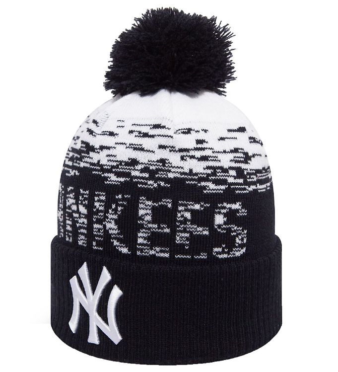 York Schwarz/Weiß New Era Quaste New - m. - Yankees Strickmütze