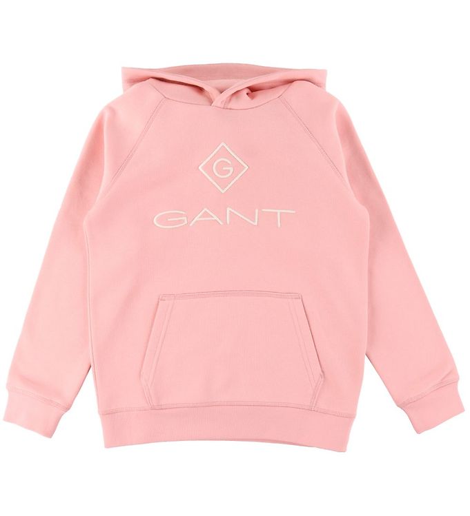 GANT Hoodie - Lock-Up - Quartz Pink » Cheap Shipping