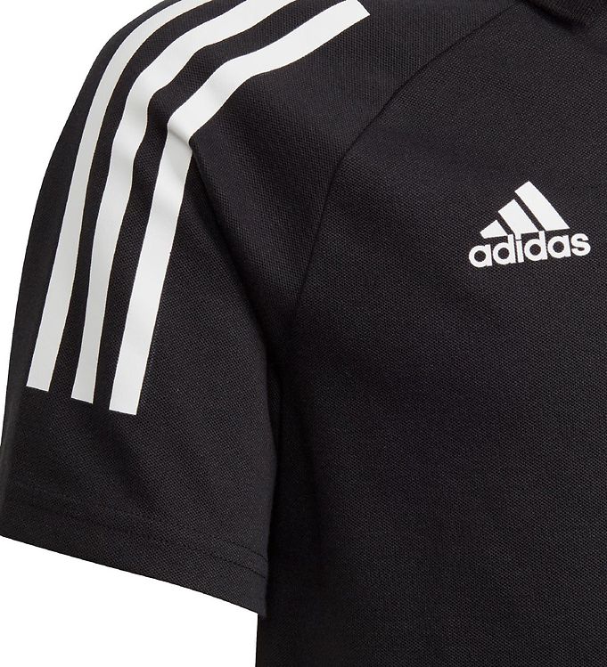 adidas Performance Polo Shirt - Con20 - Black w. White adidas Performance Polo Shirt - Con20 - Black w. White