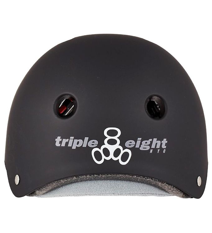 Triple Eight Helmet - Certified Sweatsaver - Black Rubber