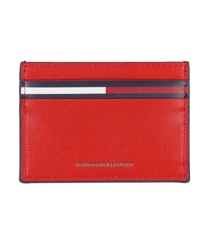 Hilfiger Credit Card Holder - Navy/Red » Cheap Shipping