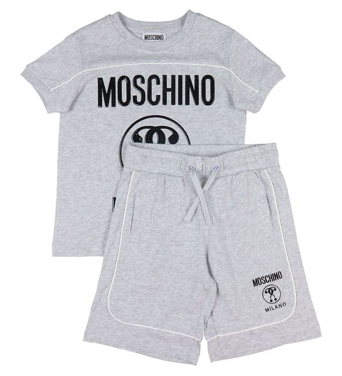 Moschino Set - T-shirt/Shorts - Grey Melange » Cheap Delivery