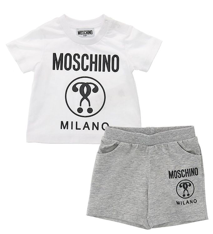 grey moschino shorts