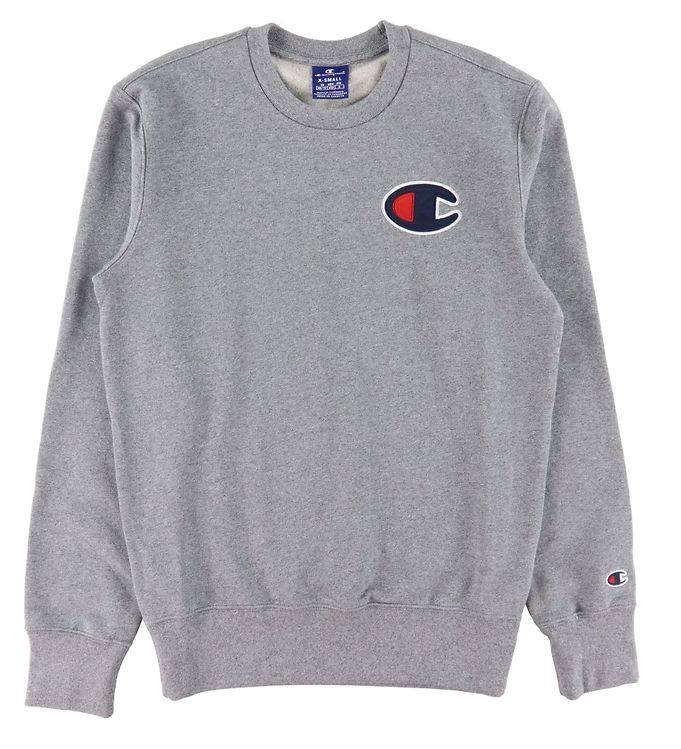Champion crewneck sweatshirt grey melange sale