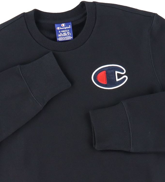 Champion Fashion Sweatshirt - Black w. Logo » Prompt Shipping
