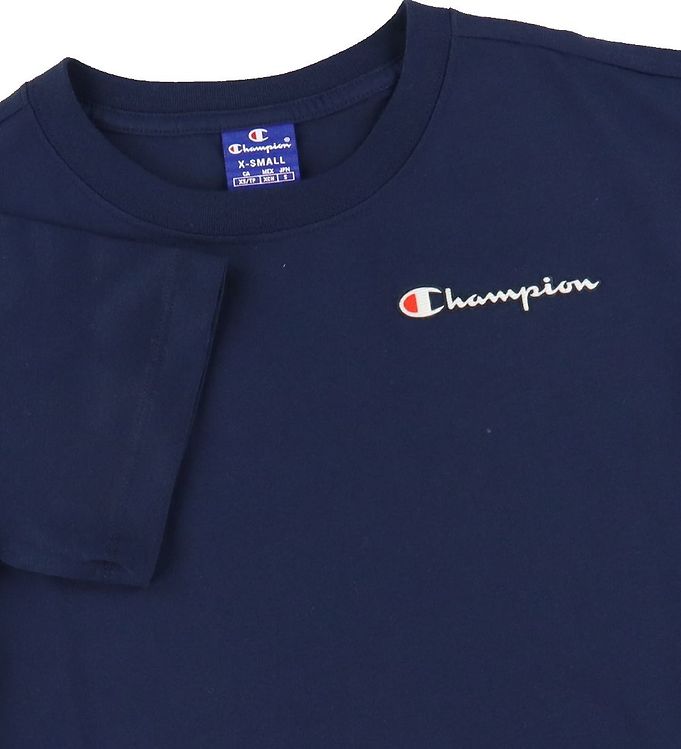 champion t shirt navy blue