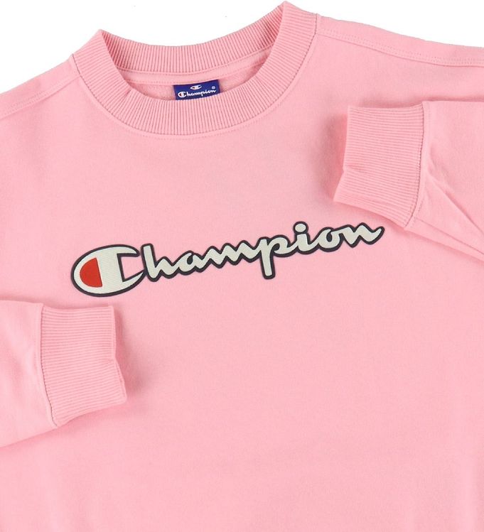 Tal højt Mange kunst Champion Fashion Sweatshirt - Rose w. Logo » Cheap Shipping