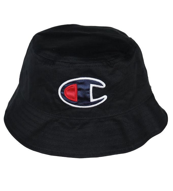 Champion Bucket Hat Black Logo » Quick Shipping