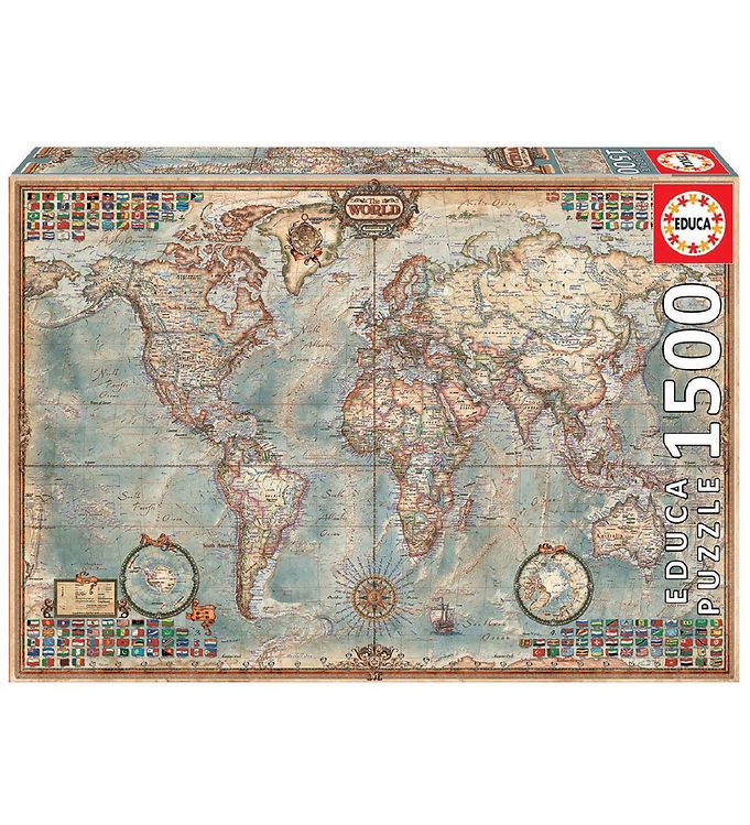 Years Educa Puzzle 1500 Political World Map   13 