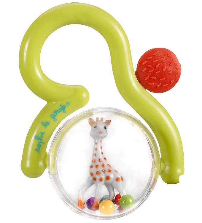 Hochet 2 boules 'Sophie la Girafe' vert