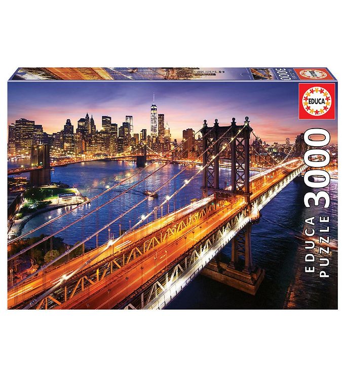 Educa Puzzle - 3000 Pieces - Manhattan At Sunset » ASAP Shipping