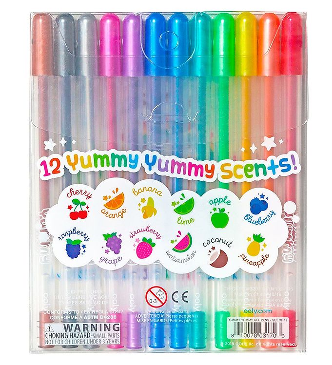 Ooly Color Gel Pens w. Scent - Yummy Yummy - 12 pcs