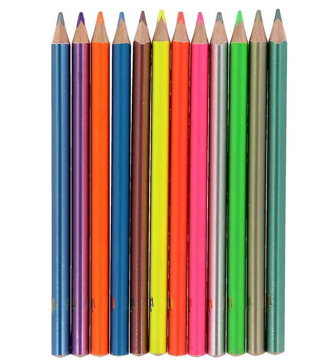 Filia Crayons de couleur - Grande - 12 pièces - Multicolore
