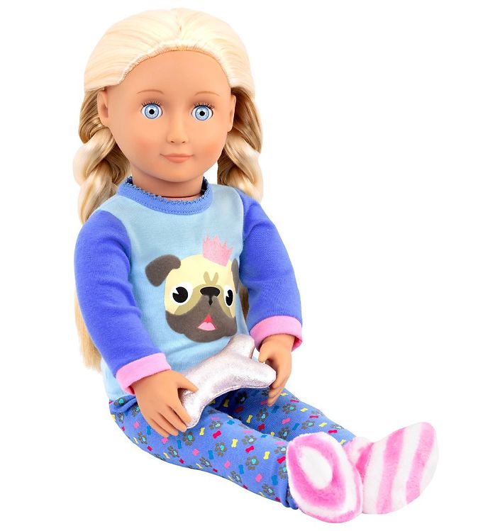Our Generation Doll Clothes Pajamas w. Bulldog Fast Shipping