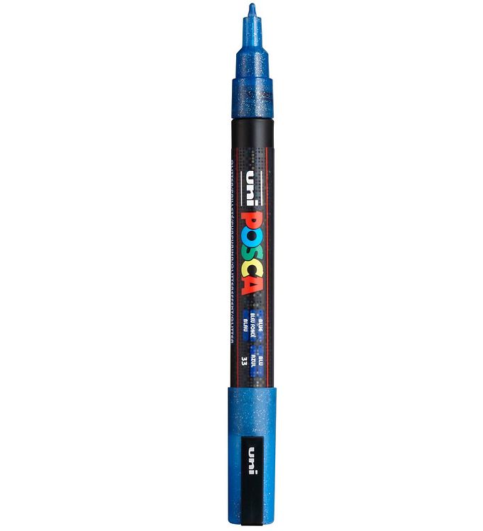 POSCA Marker PC-3M Glitter Blue – MarkerPOP