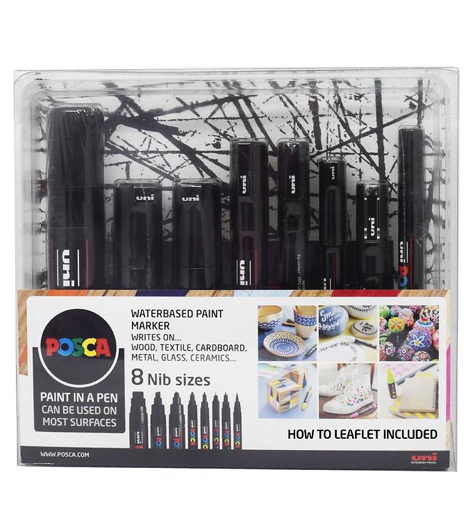 POSCA PC-8K Art Paint Marker Pens Broad Chisel Nib Tip -  Hong Kong