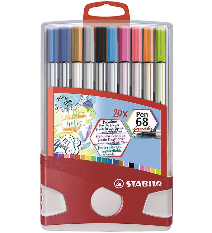 Fiber markers STABILO power 36 pcs tin can - 12 different colors