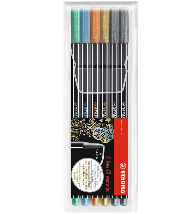 Wholesale STABILO PEN 68 Metallic Set of 8