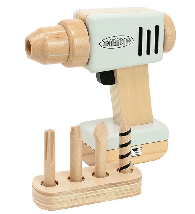 MaMaMeMo Drill Wood Grey Fast and Cheap Shipping