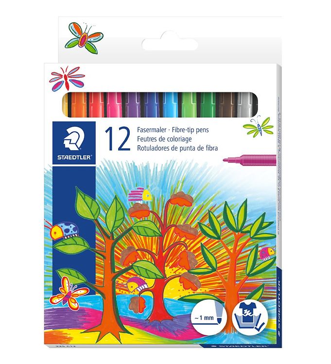 Staedtler Marqueurs Magiques - 12 pces - Feutres fibre - 1 mm