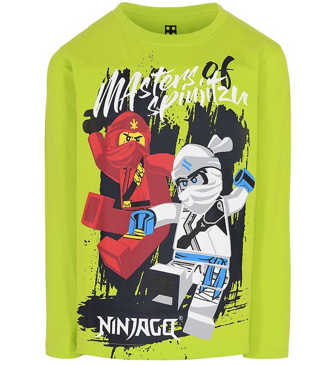 Lego Ninjago Long Sleeve Top - Lime Green w. Ninjas