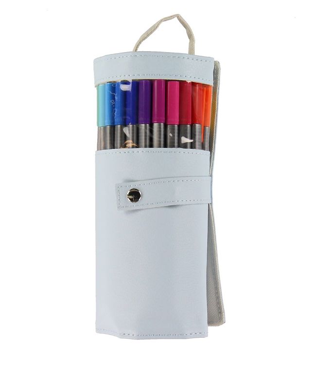 Staedtler Markers w. Pencil Case - 20 pcs. - 0.3 mm - Light blue