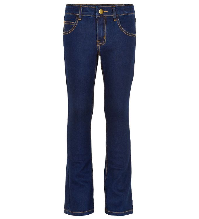 The New Jeans Flared Marinblå Denim