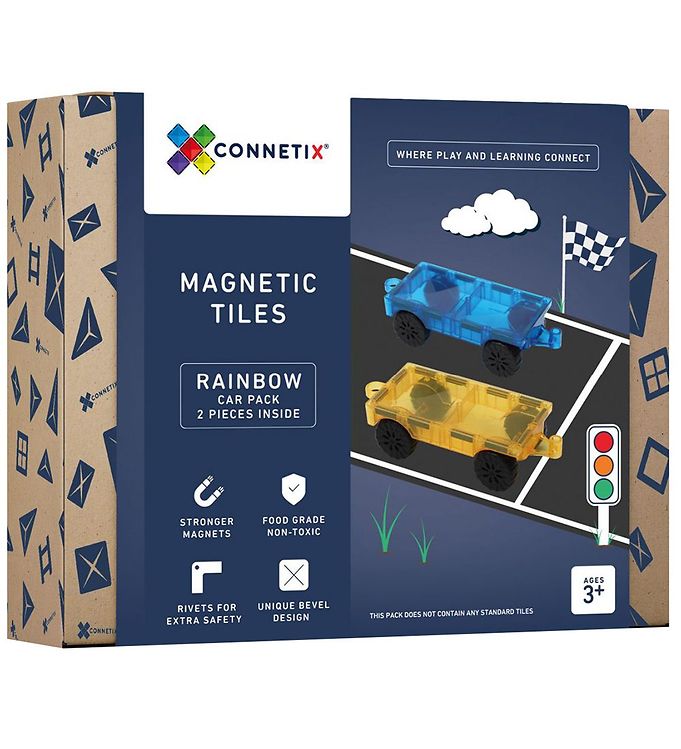 Connetix Jouets magnétiques - 2 Parties - Voitures