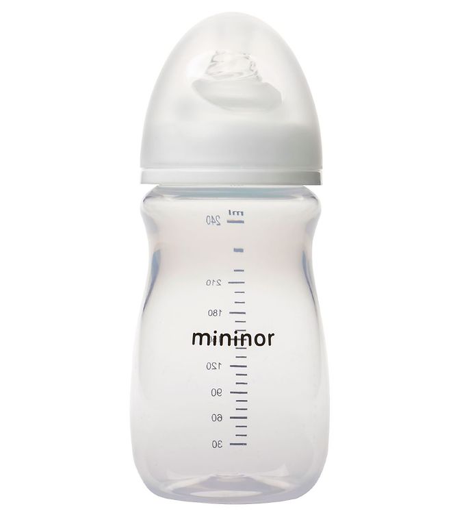 Mininor Nappflaska - 240 ml - Vit