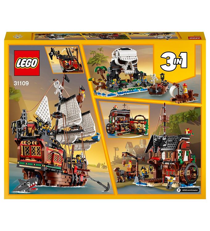 LEGO Pirate Ship 31109 - 3-i-1 - 1264 Dele