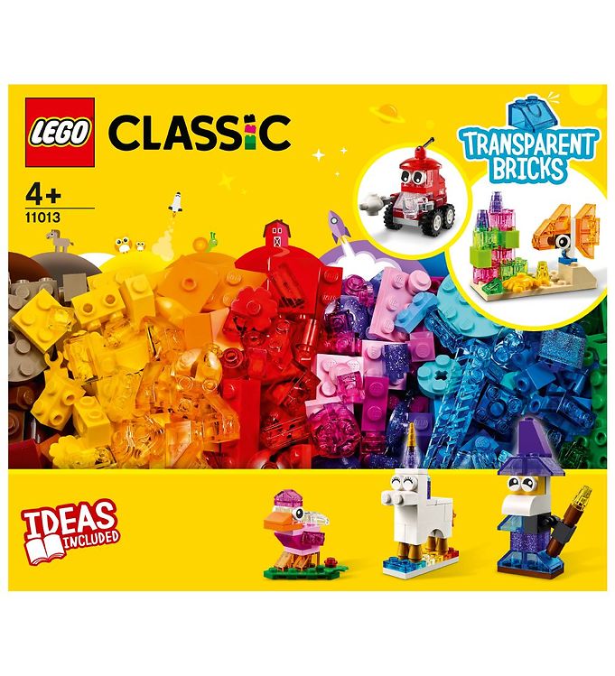 LEGO® Classic+ - Briques transparentes créatives 11013 - 500 Parties