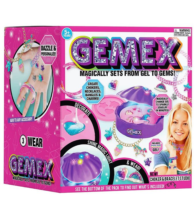 Make Glittery Jewelry with the GEMEX Gel Creations Studio - The