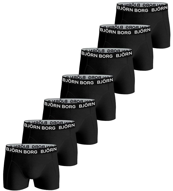 Björn Borg Boxers - 7-Pack - Black » ASAP Shipping